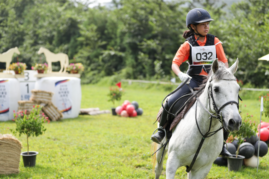 학교체육 승마_사진은 유소년 승마대회 현장