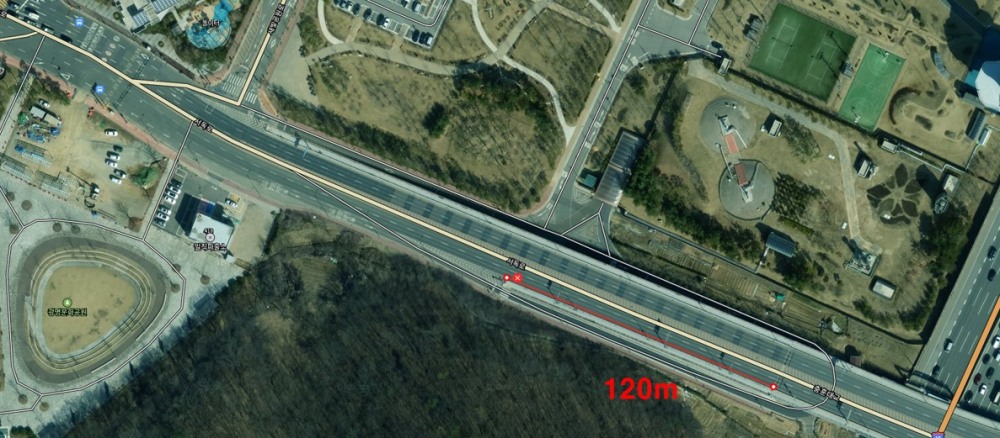 충훈대교 접속도로 일부 통행 제한