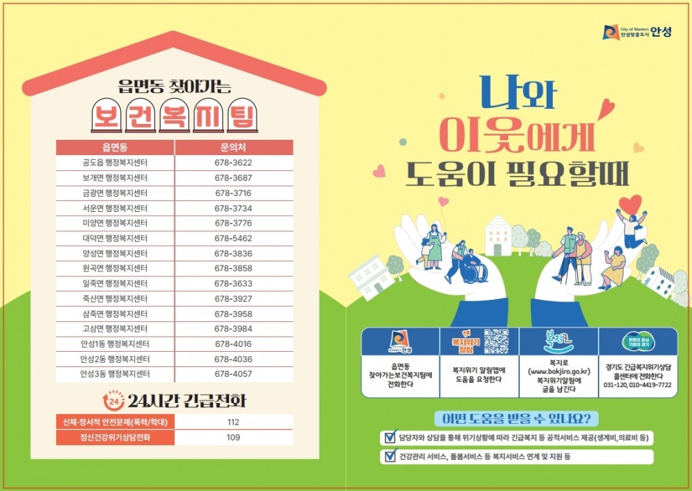 복지사각지대 발굴 포스터