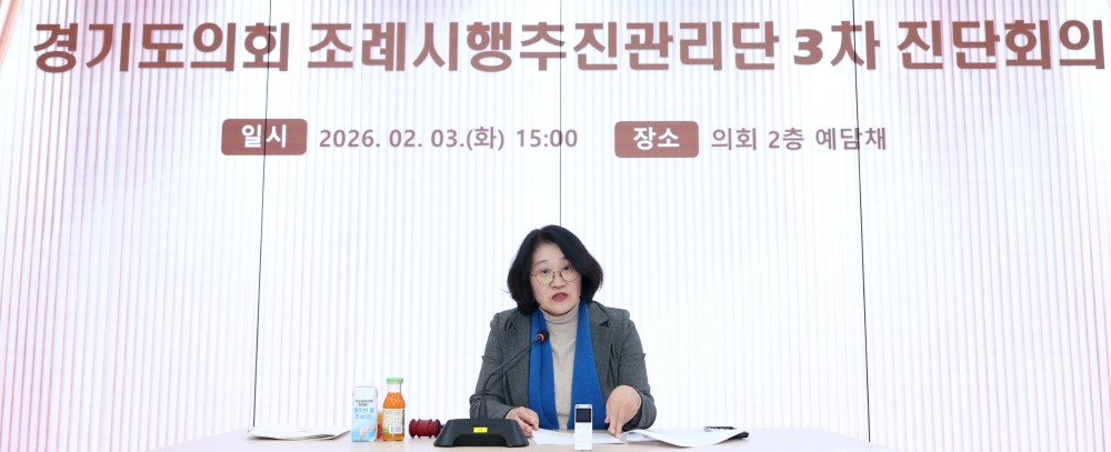 조례시행추진관리단 3차 진단회의 주재