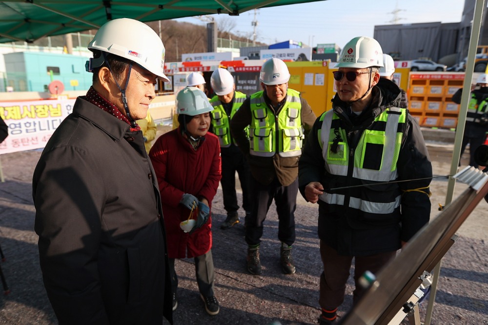 인덕원~동탄선 4공구와 경강선(월곶~판교) 9공구 공사 방문