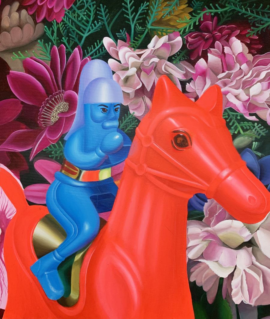 말박물관 초대전_김은주-화려한동행(1),60.6x72.7cm,캔버스에아크릴,2021