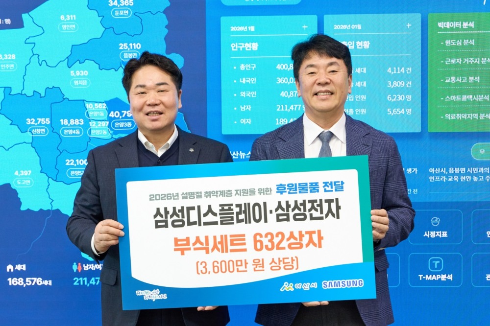 기념촬영 (오른쪽 조성순 삼성디스플레이 부사장/아산시 제공