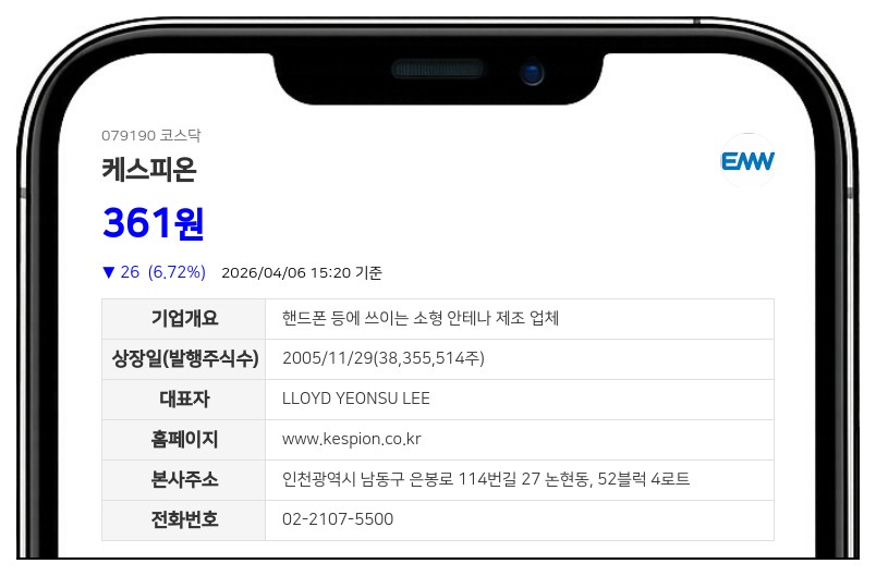 케스피온, 주식병합으로 4월 9일부터 거래 멈춘다... 신주권 상장 전까지 정지