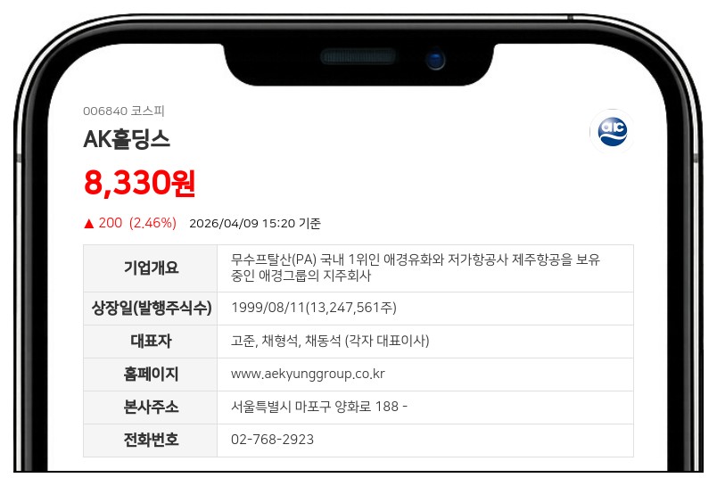 애경케미칼, 전직 임원 스톡옵션 행사에 자사주 5972주 지급 결정