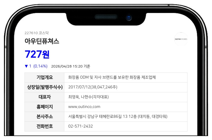 아우딘퓨쳐스 주식 거래 5월 4일부터 정지, 주식병합으로 인한 신주 상장 준비