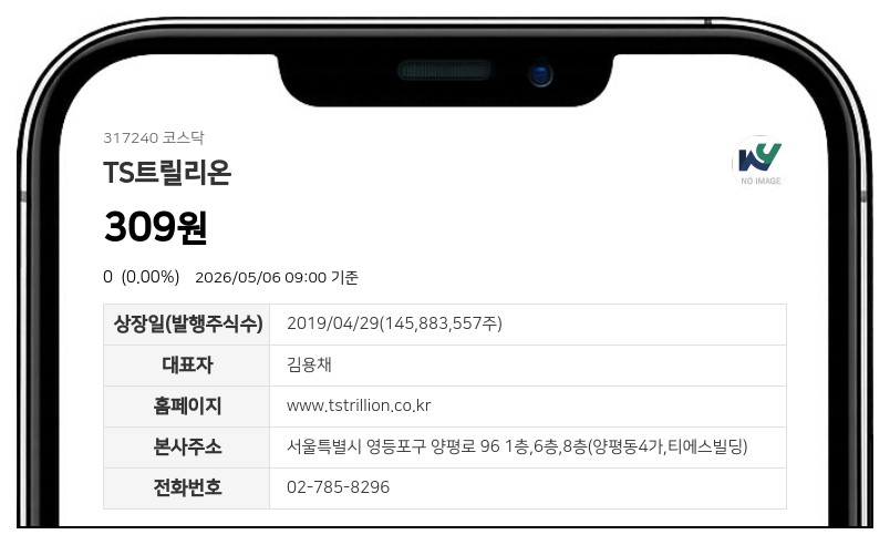 TS트릴리온, 액면병합 마치고 5월 7일 거래 재개... 장개시전 시간외매매는 불가