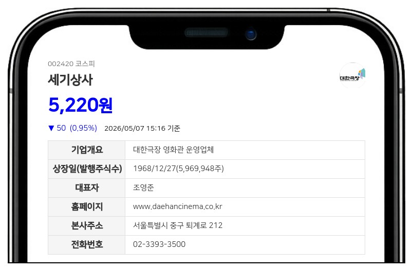 세기상사, 최대주주 친인척 6인 제3자배정 유상증자로 지분 20,552주 늘려