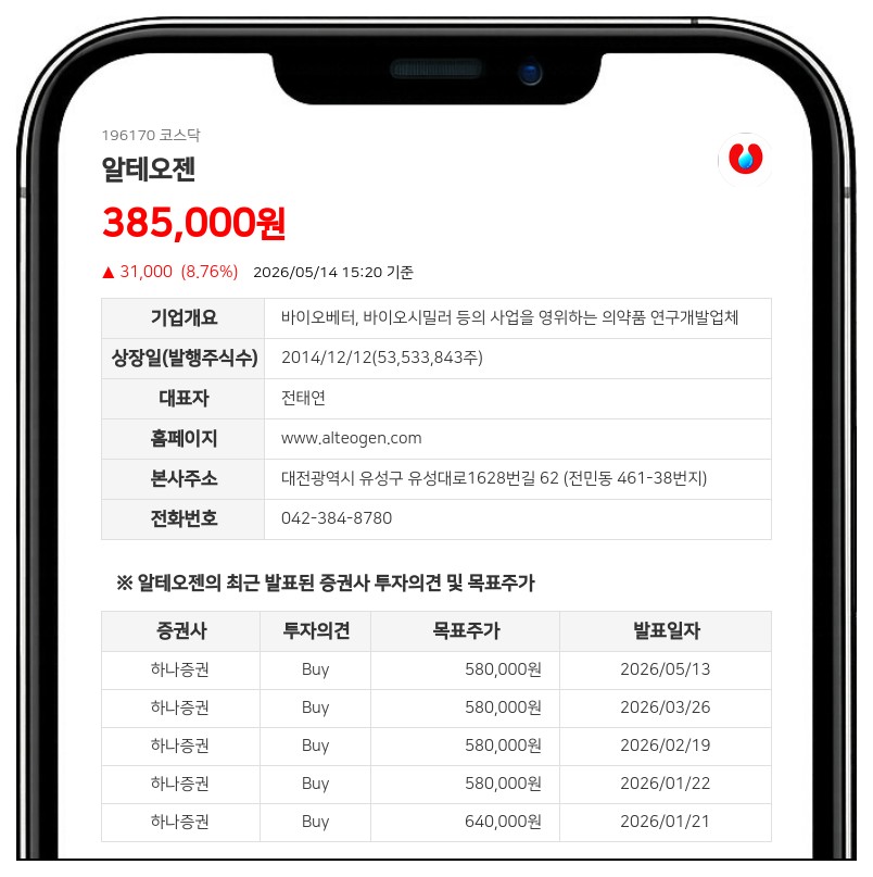 알테오젠 '아이젠피주' 식약처 허가...아일리아 모든 적응증 확보로 시장 공략
