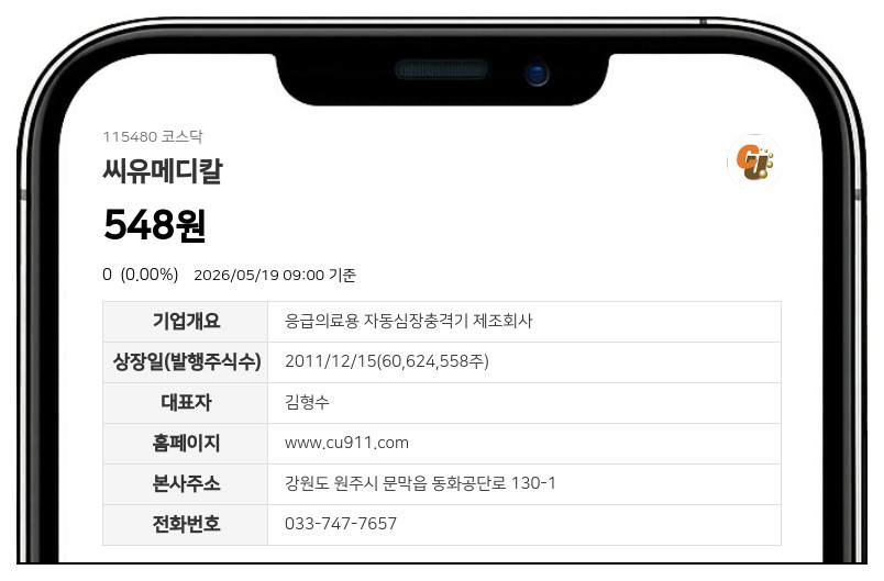 씨유메디칼, 액면병합 완료로 20일 거래 재개...장개시전 시간외매매는 불성립