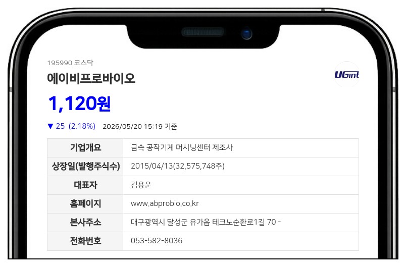 에이비프로바이오 주식병합, 유통주식 절반으로 줄여 주가 안정 도모
