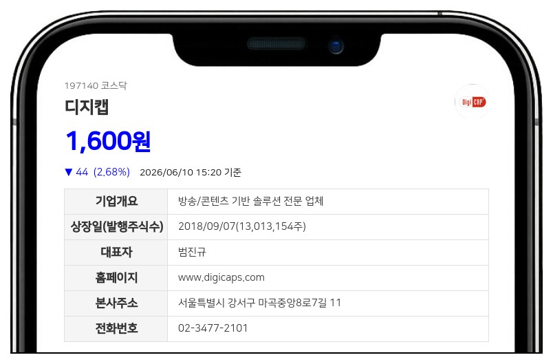 디지캡, 30억 규모 자사주 매입 신탁계약... 주주가치 제고 위해 182만주 취득 예정