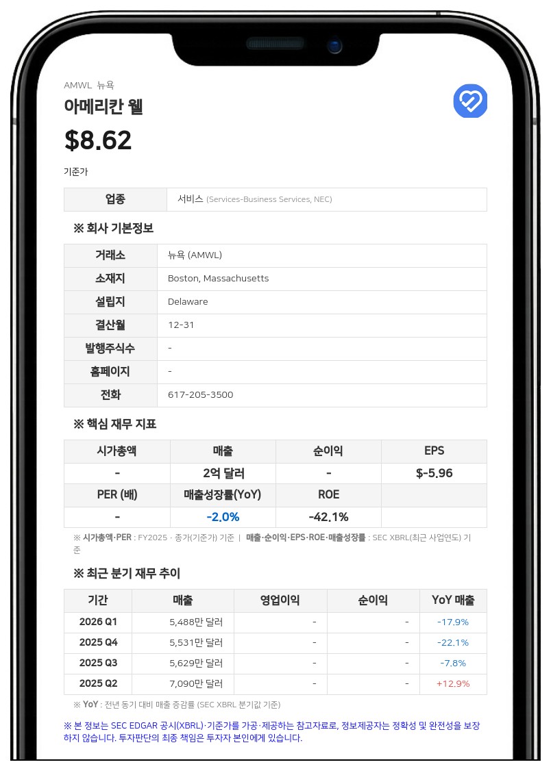 아메리칸 웰, 감사인 PwC에서 BDO로 변경