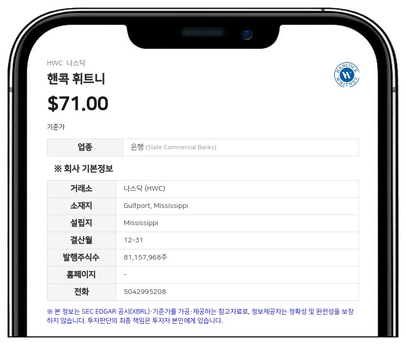 핸콕 휘트니, 원 플로리다 뱅크 모회사 OFB 밴크셰어즈 인수 완료