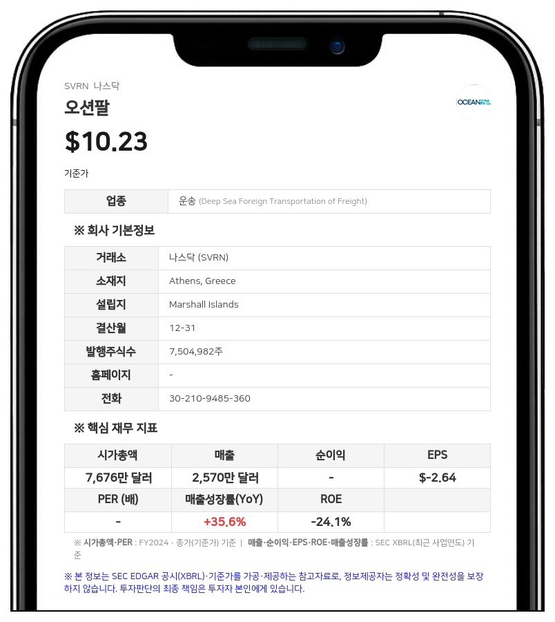 아브라 마린베스트, 오션팔 지분 전량 처분…지분율 0%로 보고 종료