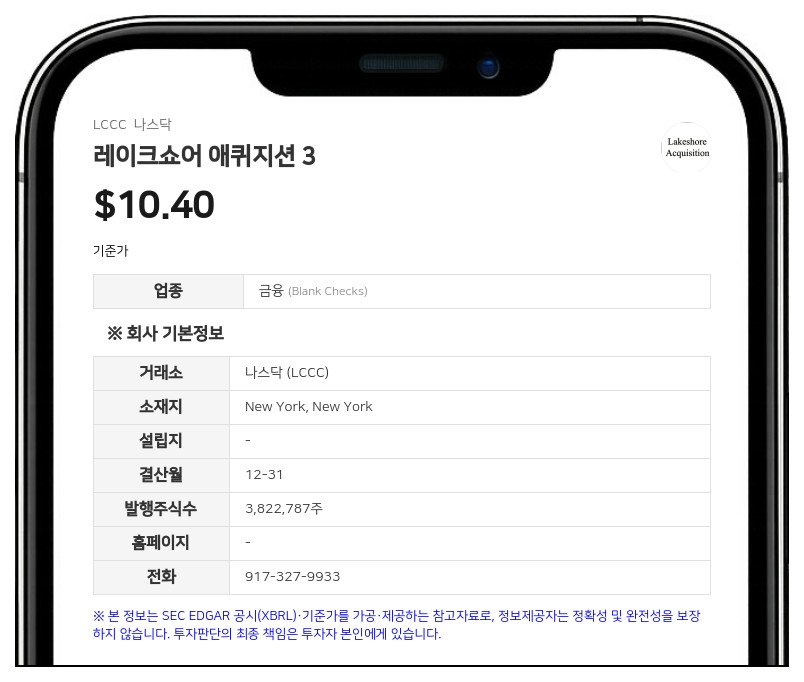 레이크쇼어 애퀴지션 3, CPRO 일렉트로닉 합병 계약 체결…주주총회서 사업 기한 내년 8월로 연장