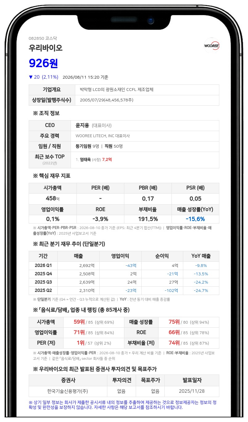 우리바이오 보통주 14일부터 거래 정지, 주식병합으로 전자등록 변경 절차 돌입