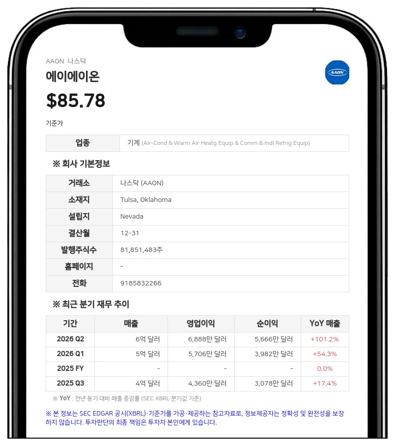 에이에이온, 주당 0.10달러 분기 배당금 지급 결정
