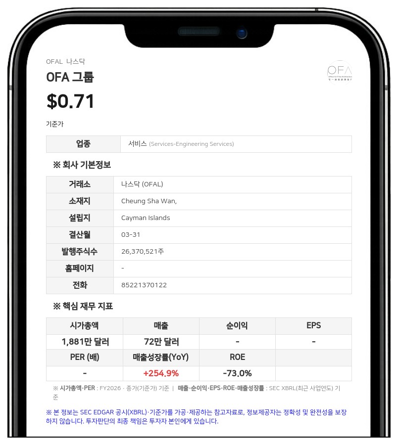 OFA 그룹, 사외이사에 얀 쉬 베가 벤처스 창립자 선임