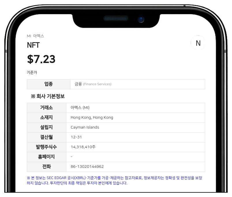 NFT 리미티드, 200만 달러 규모 신주 및 워런트 공모 발행