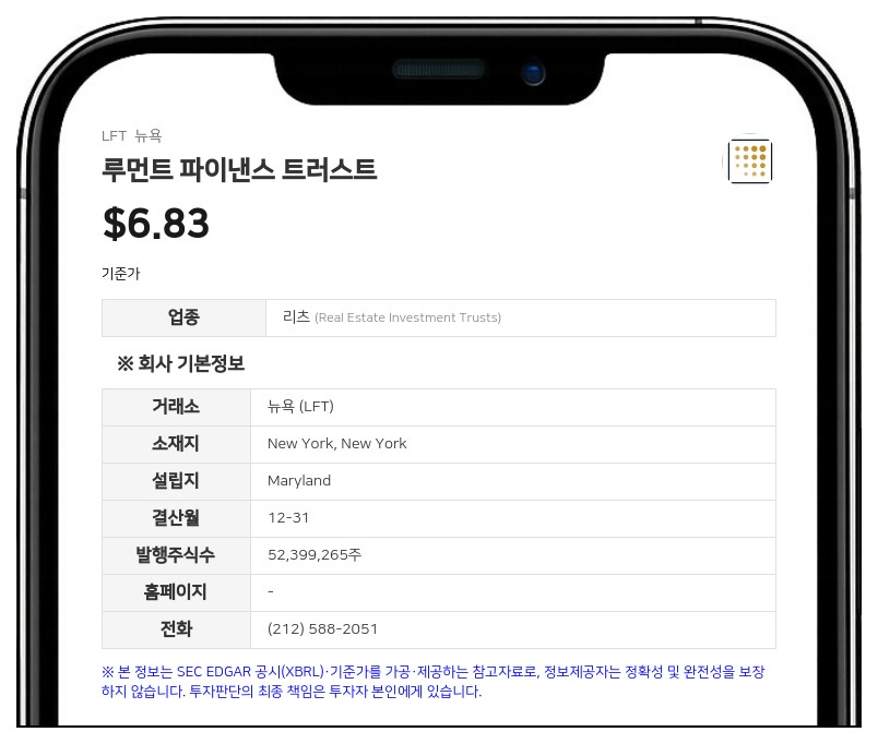 루먼트 파이낸스 트러스트, 10대 1 주식 병합 완료