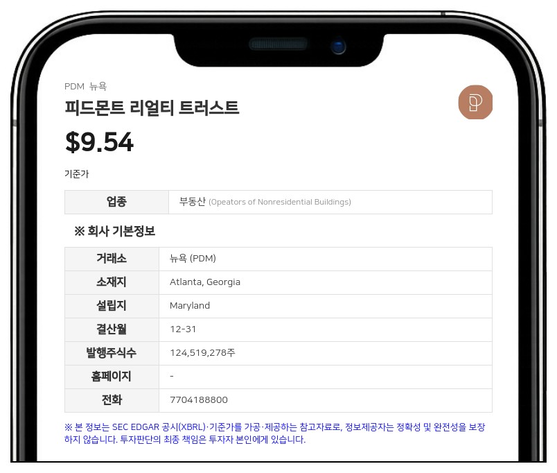 피드몬트 리얼티 트러스트, 2억 3000만 달러 규모 교환사채 발행 완료