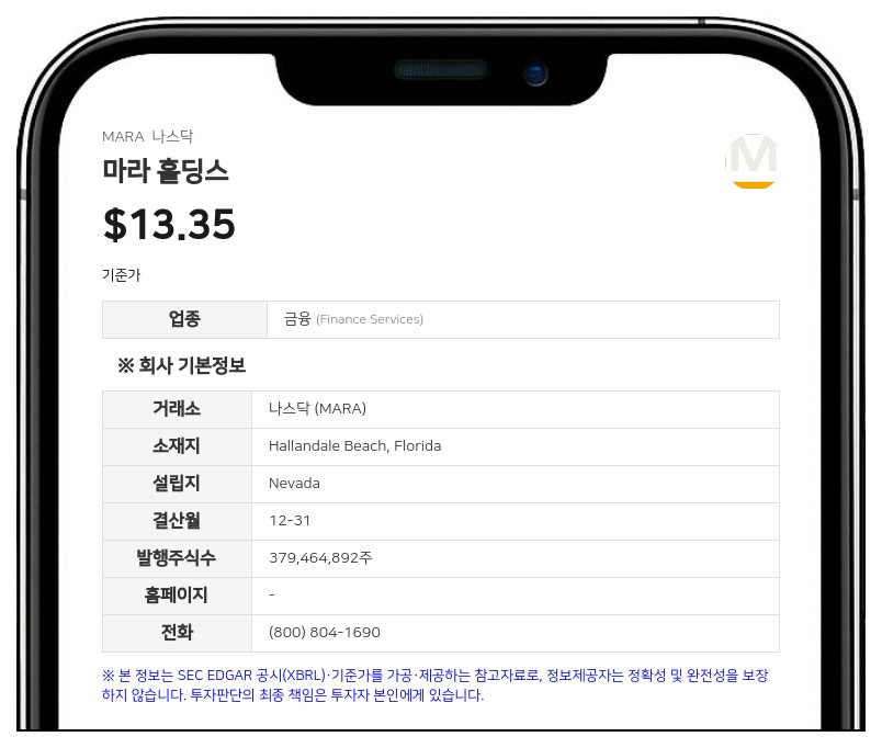 마라 홀딩스 자회사, 텍사스 데이터센터 전력 확보 위해 1억 달러 보증금 예치