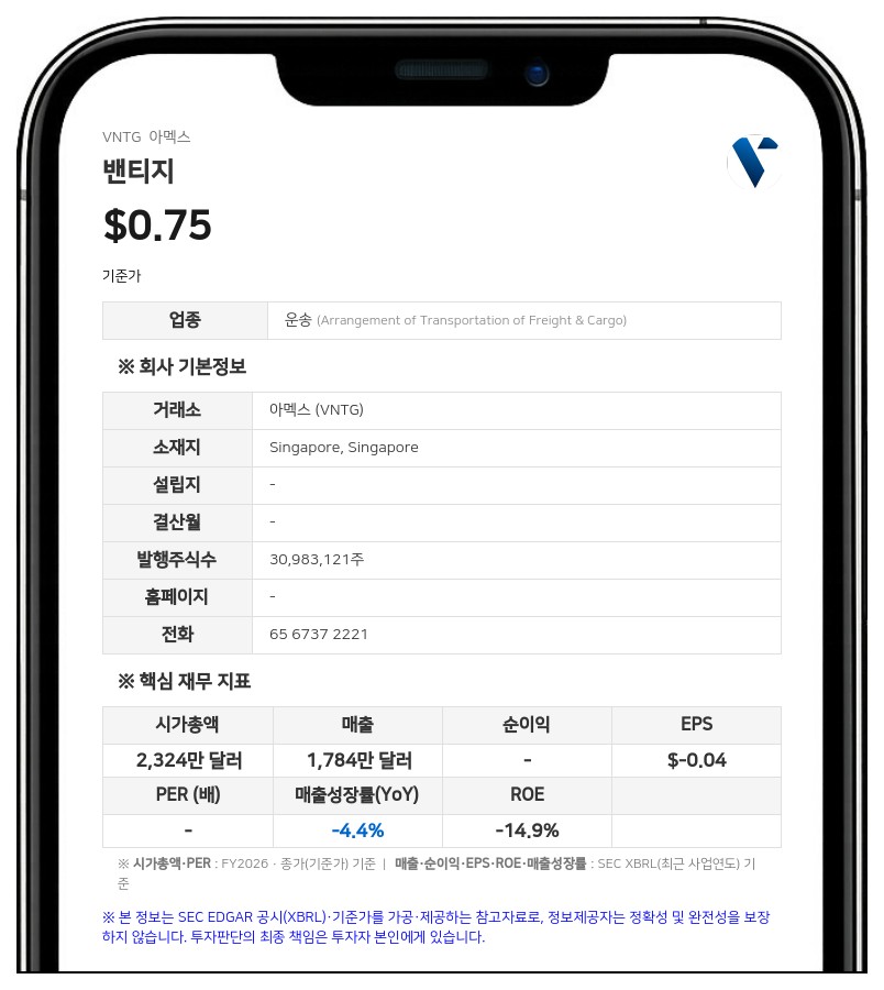 밴티지, 회계연도 적자 전환…연차보고서 정정해 내부통제 '유효' 평가 추가