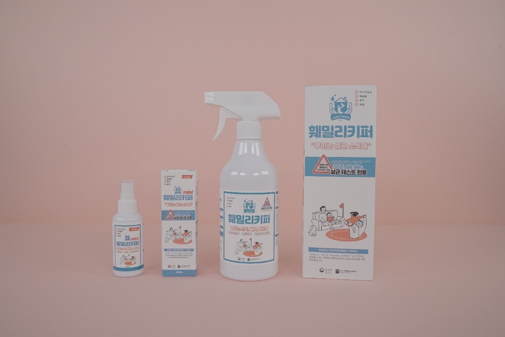 코로나19 바이러스 30초만에 잡는 에스넷 살균소독제 '훼밀리키퍼'