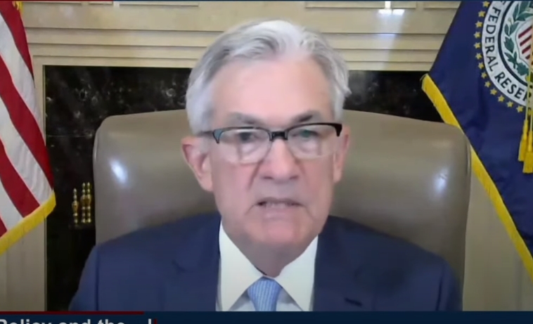 2021년 2월24일 제롬 파월 미 연준 의장이 미 하원 금융서비스위원회 보고에서 "평균 2%의 인플레이션 목표를 달성할 수 있으며, 달성할 것이라 믿는다"면서도 "3년 이상이 걸릴 수도 있는데, 매 분기마다 그 측정을 업데이트 해 보여주겠다"고 말하고 있다. (야후파이낸스 동영상 캡처, 글로벌모니터)