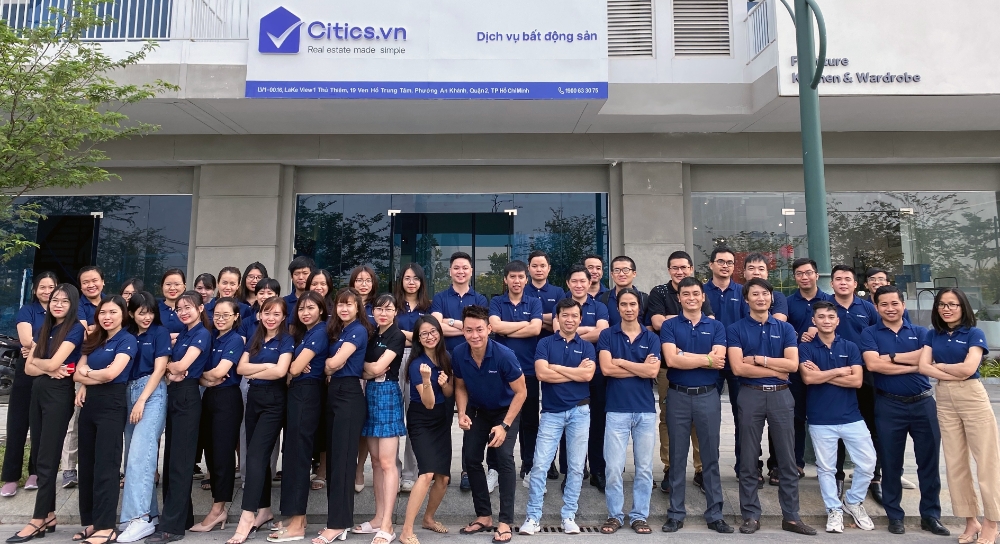 베트남 온라인 부동산 플랫폼 씨틱스 팀의 모습. 사진=더벤처스