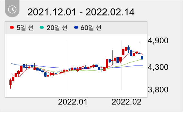 기신정기 일봉 주가차트