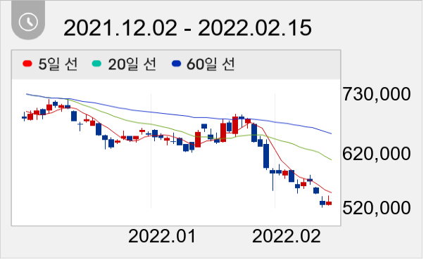 삼성SDI 일봉 주가차트