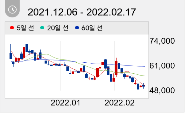 씨젠 일봉 주가차트