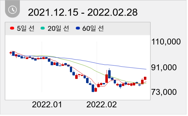 SK바이오팜 일봉 주가차트