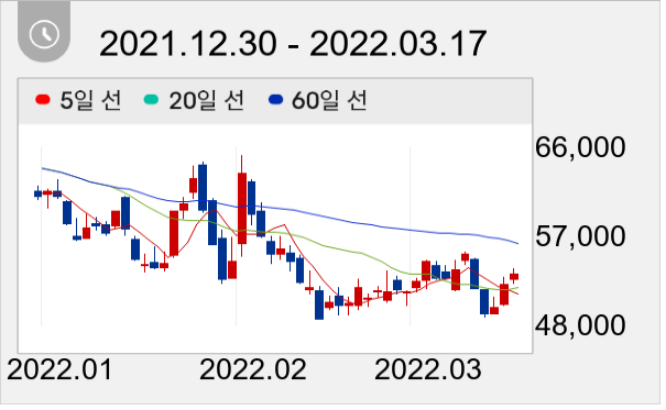 씨젠 일봉 주가차트