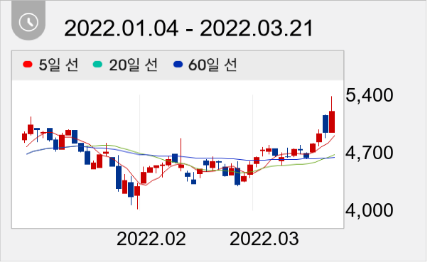 DSR제강 일봉 주가차트