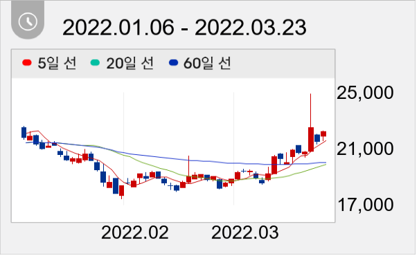 국보디자인 일봉 주가차트