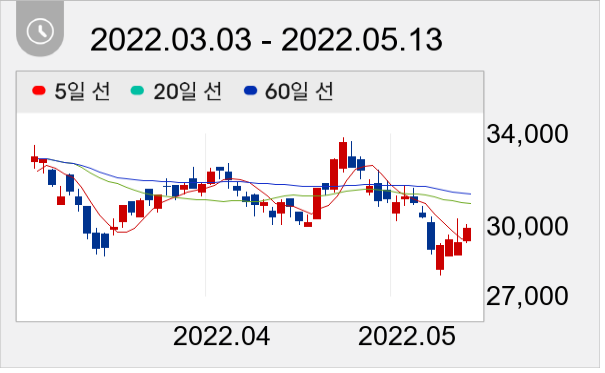 GST 일봉 주가차트