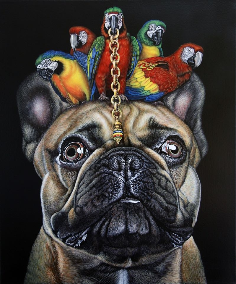 (2020년 특별상 수상작) / Comment faire un lavage de cerveau 2019, Acrylic sur toile, 65 x 53 cm / 사진=Courtesy of artist, 이스트아뜰리에 갤러리