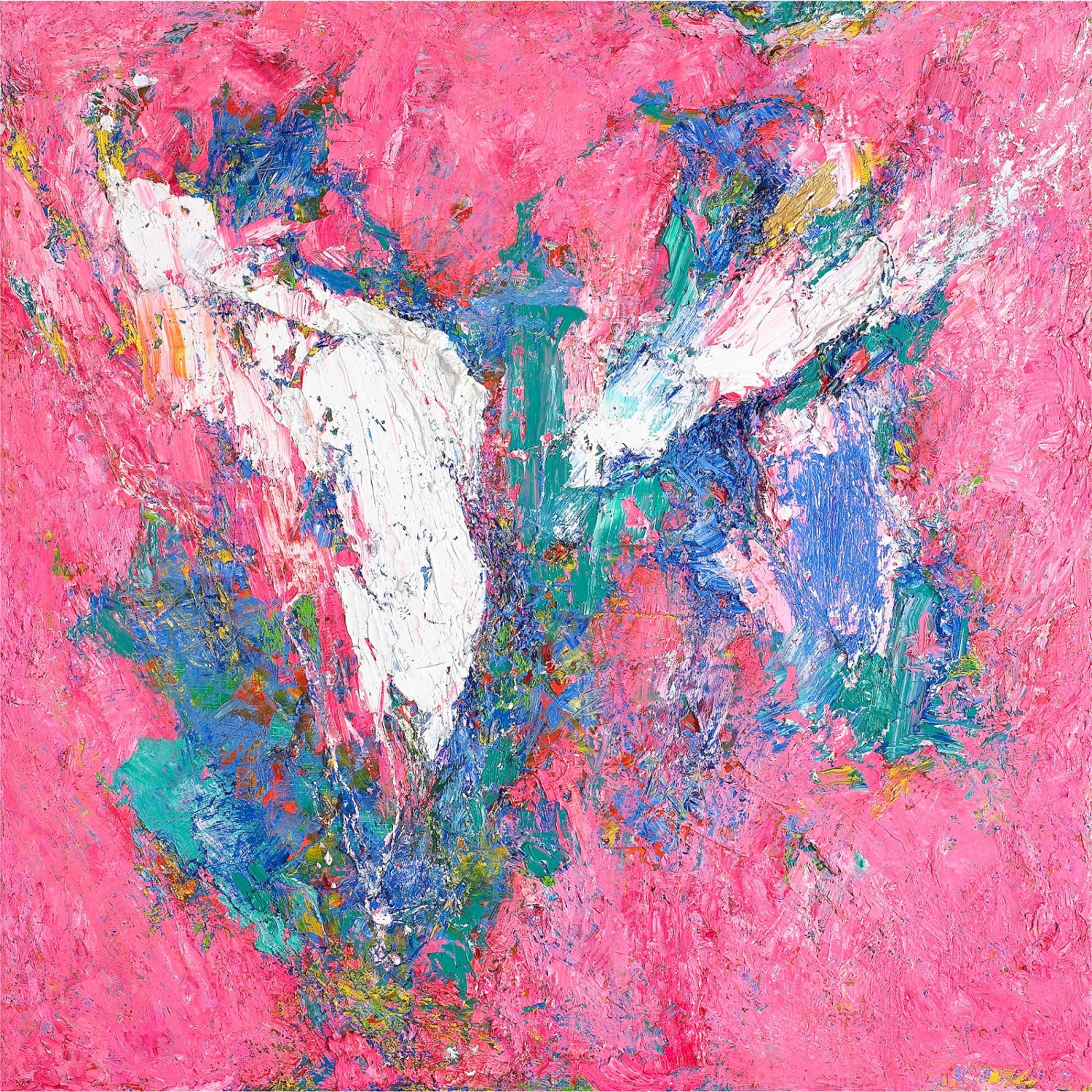 김가범, Untitled, 90x90cm, oil on canvas, 2022 / 사진=Courtesy of artist, 금호미술관