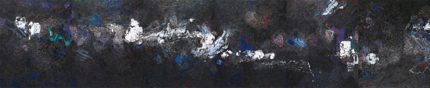 김가범, Untitled, 162x781cm, Oil on canvas, 2022 / 사진=Courtesy of artist, 금호미술관