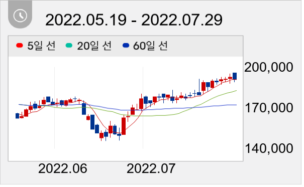 대웅제약 일봉 주가차트