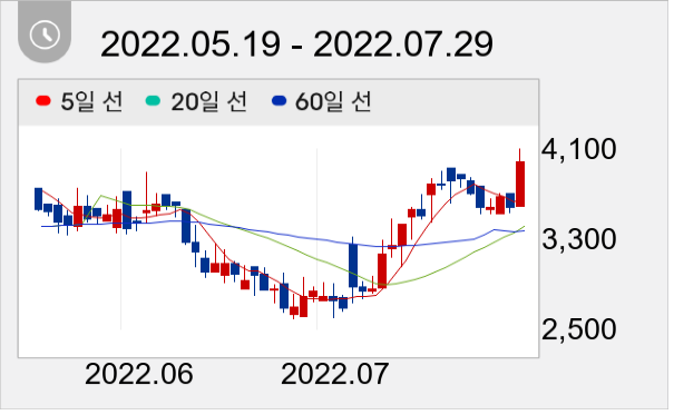 광무 일봉 주가차트