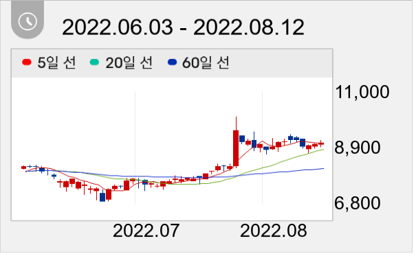라이온켐텍 일봉 주가차트