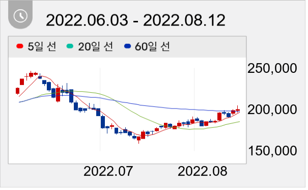 SK이노베이션 일봉 주가차트