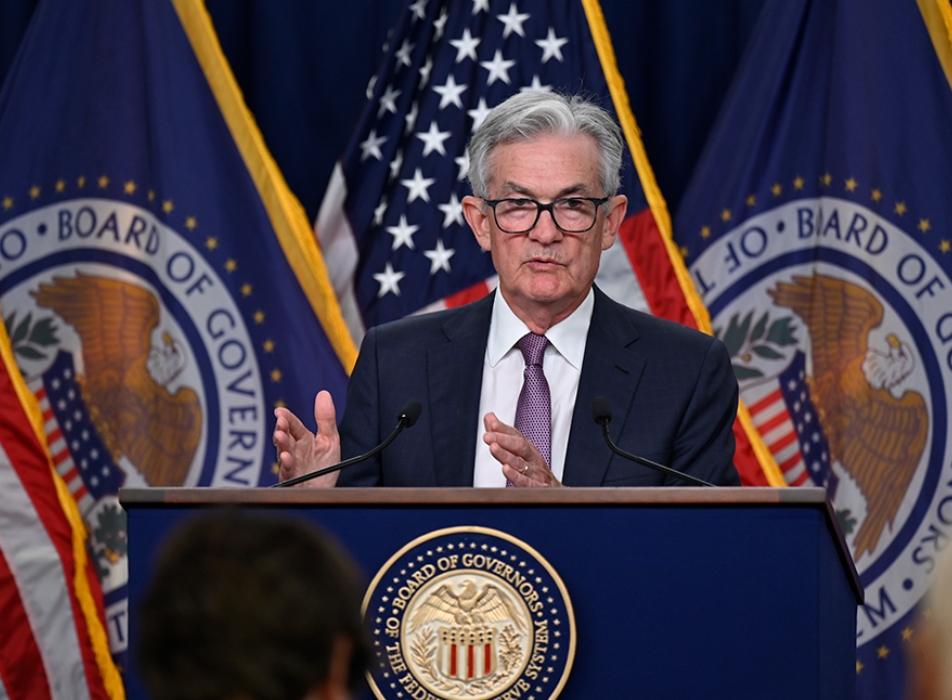 사진= 연준 홈페이지, 9월 21일 FOMC 성명 발표 후 기자회견서 제로 파월 연준 의장