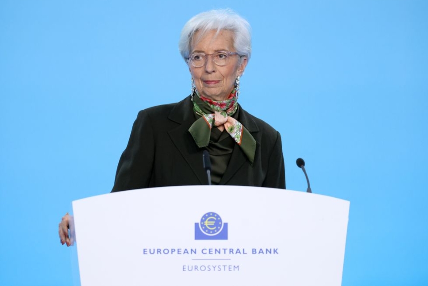 사진=크리스틴 라가르드 ECB 총재, 블룸버그