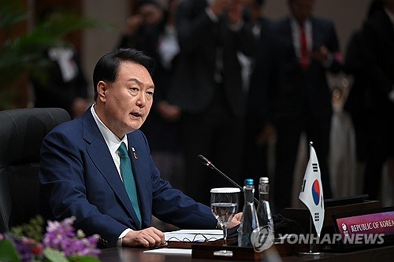 윤석열 대통령, 한·아세안 정상회의 발언 (연합뉴스사진제공)