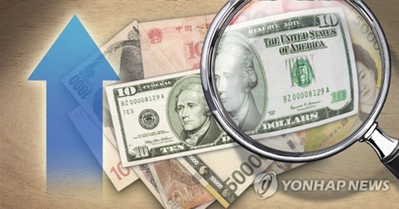 미국 달러화, 통화가치 상승 (PG)(연합=사진제공)